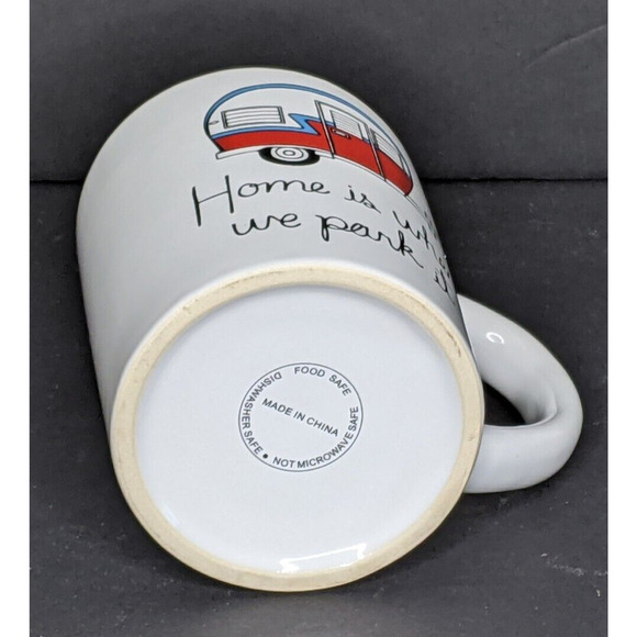 Coffee Mug 16 Oz NEW Camping RV HOME IS WHERE WE PARK IT - Picture 2 of 7